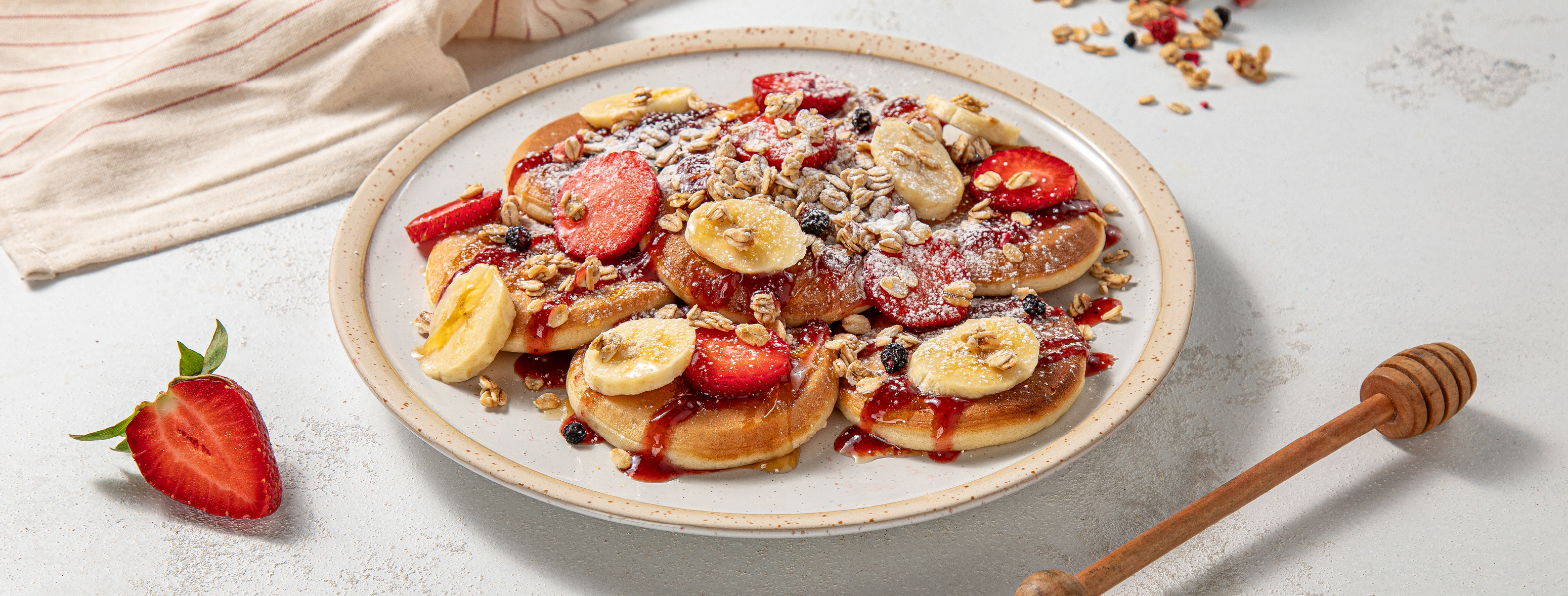 Red Berries pancakes